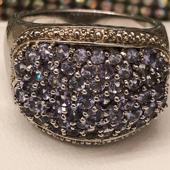 NWOT Sterling Silver Large Tanzanite Ring - Picture 8 of 8